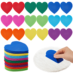 (52) Непрозрачная лаванда 81 шт. 9 цвета маркеры в форме сердца маркеры для ковра, сиденья нейлоновый крючок и петля, разноцветные, 100x100x2.5 мм, 9 шт / цвет