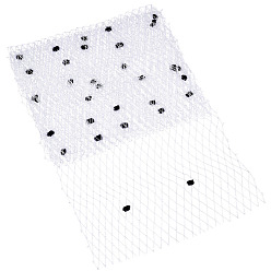 Белый Тюль из полиэстера, для свадебных фат своими руками, белые, 200 мм