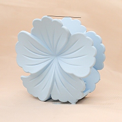 Светлый Стально-синий Цветочные пластиковые заколки для волос с когтями, аксессуары для волос для женщин и девочек, светло-стальной синий, 75x80x45 мм