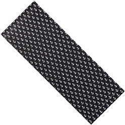 Black 1Pc Anchor Pattern Chair Polycotton Cloth, Beach Chair Cloth Replacement Supplies, Black, 1180x435x2mm