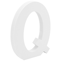 Letter Q Деревянные буквы орнаменты, для diy craft, домашнего декора, letter.q, Вопрос: 150x120x15 мм