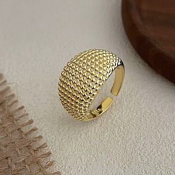 Золотой Круглые бусины 925 регулируемые манжеты из стерлингового серебра для женщин, золотые, внутренний диаметр: регулируемый