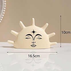Мокасин Стеллажи для выставки товаров солнечных фарфоровых колец, декоративный держатель для ювелирных изделий для колец, мокасин, 16.5x10 см