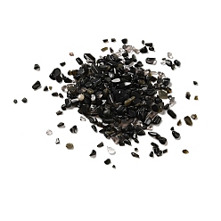 Обсидиан Природные обсидиана бусы, без отверстия / не просверленный, чип, 1~13x1~9x0.5~6 мм, около 24000 шт / кг