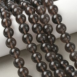 Коричневый Натуральные ледяные обсидиановые бусинки, круглые, кофе, 12 мм, отверстие : 1.4 мм, около 32 шт / нитка, 14.96''~15.16'' (38~38.5 см)