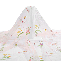 Персиковый Слойка 1шт. полиэстеровой ткани, аксессуары, Прямоугольник с цветком, розовые, 1300x0.8 мм, 2 ярдов/шт.