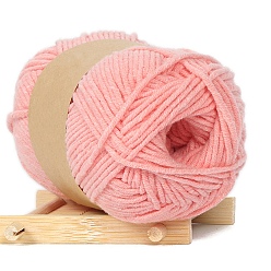 Light Coral Cotton Cord, Twisted Cotton Rope, For DIY Crafts Handmade Project, Light Coral, 2.5mm