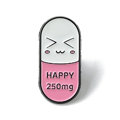 Фламинго Капсульные эмалированные булавки, Броши из черного сплава для рюкзака, фламинго, 31x15x1.5 мм