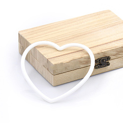 Сердце Пластиковый венок макраме цветочный обруч, Для дома, автомобиля, поделки, свадебные настенные украшения, сердце, 105 мм