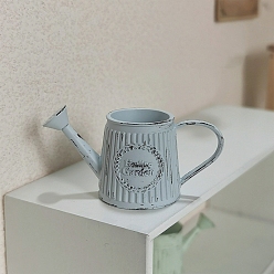 Светло-Синий Мини-модель лейки из сплава, аксессуары для кукольного домика с микро-ландшафтом, притворяясь опорными украшениями, голубой, 25x53 мм, внутренний диаметр: 17 мм