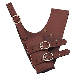 Сиена Регулируемые ножны для меча из искусственной кожи, со сплавочной фурнитурой, аксессуары для ретро средневекового костюма, цвет охры, 211x174x25 мм