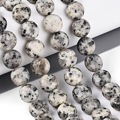 Темно-Серый Бусины из натурального белого нефрита, плоско-круглые, темно-серый, 9.5~10.5x5.5~6 мм, отверстие : 0.8~1 мм, около 38~40 шт / нитка, 15.16~15.55'' (38.5~39.5 см)