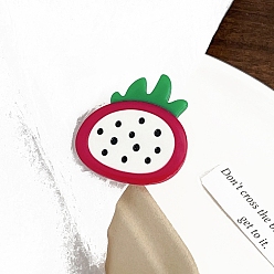 Питайи Заколки для волос с когтями из ацетата целлюлозы (смола), фрукты, аксессуары для волос для женщин и девочек, питайи, 40x38 мм