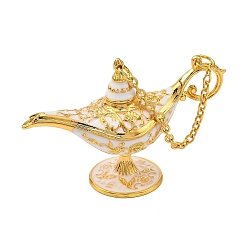 Белый Эмалированный чайник из сплава, украшение для дома, для украшения рабочего стола домашнего офиса, без свинца и без кадмия, белые, 26x70x44 мм