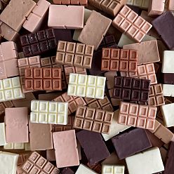 Food Непрозрачные кабошоны из смолы, имитация еды, разноцветные, цвет шоколада, 13.5x8.5x4.5 мм