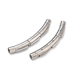 Нержавеющая Сталь Цвет Штыковые застежками из нержавеющей стали, изогнутая трубка, круглое отверстие, цвет нержавеющей стали, 304 мм, отверстие : 54x6x7 мм