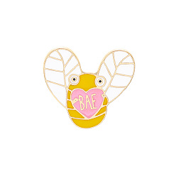 Золотистый Эмалевый штифт, брошь из сплава для рюкзака, Пчелы, золотые, 31x24 мм