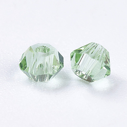 Lime Green Imitation Austrian Crystal Beads, Grade AAA, Faceted, Bicone, Lime Green, 3x3mm, Hole: 0.7~0.9mm