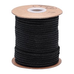 Black Nylon Thread, for Jewelry Making, Black, 3mm, about 59.05 yards(54m)/roll