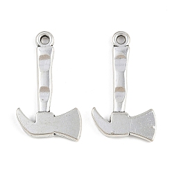 Античное Серебро Сплавочные подвески тибетского стиля, топор, античное серебро, 26x15x2 мм, отверстие : 1.8 мм, Около 621 шт / 1000 г