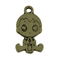 Античная Бронза Эмальерные сеттинги тибетского стиля , ребенок, без кадмия, без никеля и без свинца, античная бронза, 24x13x2.5 мм, Отверстие : 2 мм , около 350 шт / 1000 г