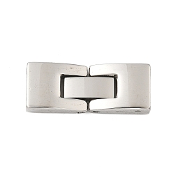 Нержавеющая Сталь Цвет 304 сгиб из нержавеющей стали, прямоугольные, цвет нержавеющей стали, 26x10x5 мм