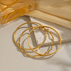  3 шт. 3 стили 304 браслеты из нержавеющей стали, многослойные браслеты для женщин, внутренний диаметр: 2-3/8 дюйм (6 см)