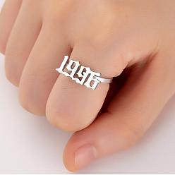 Нержавеющая Сталь Цвет Год рождения 201 регулируемые открытые манжеты из нержавеющей стали, число, цвет нержавеющей стали, год рождения: 7x17мм, внутренний диаметр: регулируемый