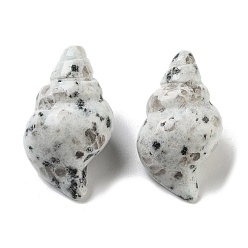 Джаспер Кунжут Резные фигурки из натуральной кунжутной яшмы, для украшения рабочего стола домашнего офиса, формы раковины, 36~38x20.5~22x17~19.5 мм