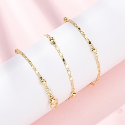 Настоящее золото 18K 1.5мм латунные цепочки с круглыми и овальными звеньями, долговечный, стойки покрытие, без свинца и без кадмия, реальный 18 k позолоченный, 17.80 дюйм (45.2 см)