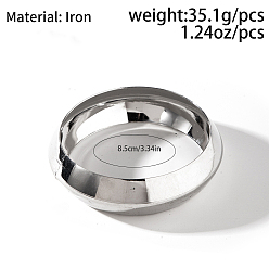 Железо Железные широкие браслеты, эффектные браслеты для женщин, платина, внутренний диаметр: 3-3/8 дюйм (8.5 см)