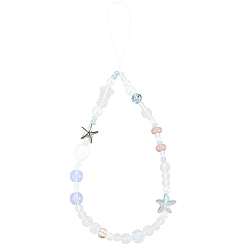 Платина Cmолы планки мобильного, с бусинами сплава, платина, 150 мм