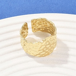 Настоящее золото 18K 304 из нержавеющей стали манжеты кольца, ионное покрытие (ip), реальный 18 k позолоченный, 13.5 мм