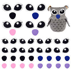 Mixed Shapes 4сумки с украшением для глаз и рта, выполненные методом валяния из шерсти, разнообразные, 29x29x2 мм