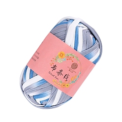 Гейнсборо Супермягкая полиэфирная пряжа, для ручного вязания толстой нити, светло-серые, 23 мм