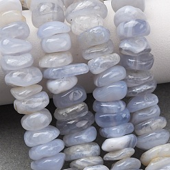 Синий Кружевый Агат Натуральный голубой кружевной агат бисер нитей, самородки, упавший камень, 9~13x9~14x4~5 мм, отверстие : 1 мм, около 95~96 шт / нитка, 15.35'' (39 см)