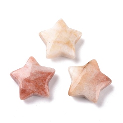 Brecciated Jasper Natural Brecciated Jasper Beads, No Hole, Star, 28.5x30x10mm
