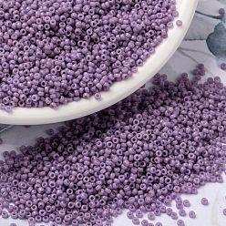 (RR4486) Дуракоат Окрашенный Непрозрачный Крокус Миюки круглые бусины рокайль, японский бисер, (rr 4486) окрашенный в дюрокат непрозрачный крокус, 15/0, 1.5 мм, Отверстие : 0.7 мм , около 27777 шт / 50 г