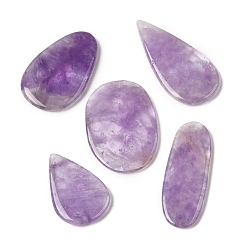 Аметист Подвески из натурального аметиста , разнообразные, 38~50x20~33x4~6 мм, отверстие : 1.2~3 мм