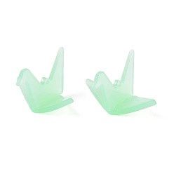 Аквамарин Непрозрачные акриловые бусины, оризуру, аквамарин, 20x34x25 мм, отверстие : 1.2 мм