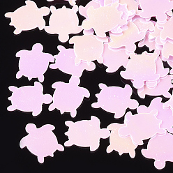 Pink Аксессуары для орнаментов, пластиковые пайетки / блестки из пвх, черепаха, розовые, 8x7x0.3 мм, около 25000 шт / 500 г