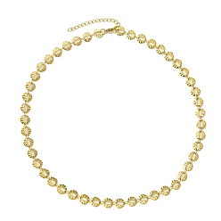 Золотой Ионное покрытие (ip) 304 ожерелья-цепочки из нержавеющей стали для женщин, золотые, 17.60 дюйм (44.7 см)