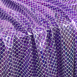 Фиолетовый Полиэфирная ткань с рисунком рыбьей чешуи, аксессуары для одежды, фиолетовые, 1000x1500x0.2 мм