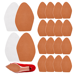 Седло Коричневый 20 шт. 2 стили арочные замшевые нескользящие накладки для обуви, клейкие протекторы для обуви, противоскользящие ручки на высоком каблуке, седло коричневый, 127x83x0.6 мм, 10 шт / стиль