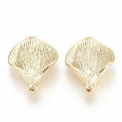 Golden Brass Bead Caps, Cadmium Free & Nickel Free & Lead Free, Apetalous, Golden, 17x13x3.5mm, Hole: 0.7mm