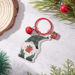 Gnome Рождественский кулон из акрила и смолы, с застежками-брелками из сплава, гном, 85 мм