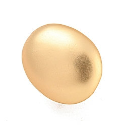 Oval Регулируемые кольца из матового золотого сплава для женщин, овальные, внутренний диаметр: 18.4 мм