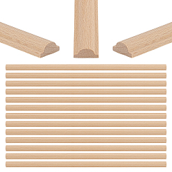 Bois Solide 25pièces moulures de plafond en bois, garniture murale pour meuble, porte, penderie, décoration de maison, burlywood, 400x15x7mm