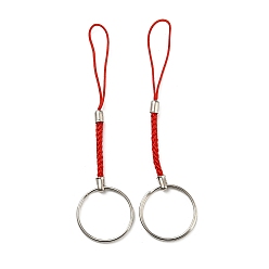 Красный Ремешки из полиэстера, с железной фурнитурой с платиновым покрытием, красные, 10.1~10.2 см