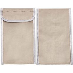 Серебро Тактические защитные чехлы для мобильных телефонов, анти-отслеживание, позиционирование и обнаружение, функциональный пакет мобильного телефона разрушительного шаблона, серебряные, 18.5x11.2x0.5 см